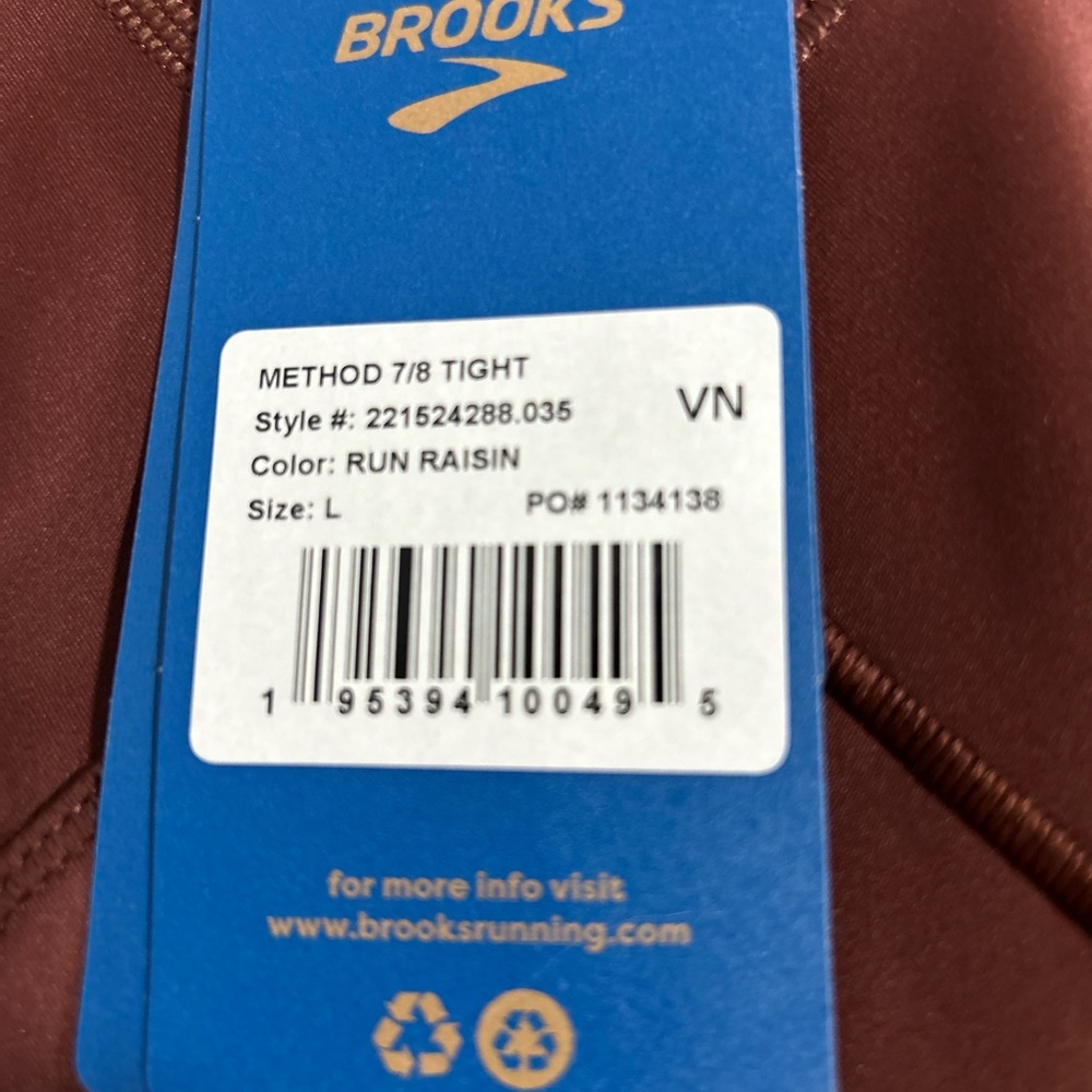 Nwt Brooks Running Semi Compression Leggings. Siz… - image 7